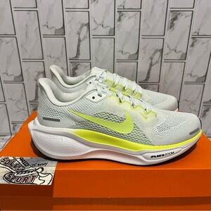 New Nike Air Zoom Pegasus 41 White Yellow Running Shoes Gym Training Womens 6 11